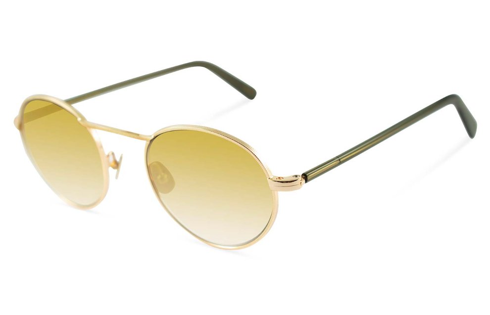 サングラス MOSCOT Moscot - KANAKA SUN - gold dark green c Moscot - Kanaka sun - Gold / Dark Green